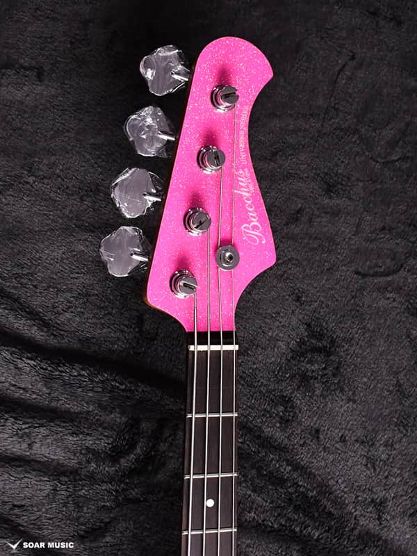 mavis JazzBassタイプ　ピンクカラー Bacchus WJB-600SP RSM/R - SP-MGT-MH （Sparkling Magenta Matching