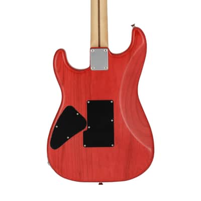 Fender Michiya Haruhata Stratocaster Electric Guitar, Maple FB, Trans Pink image 5