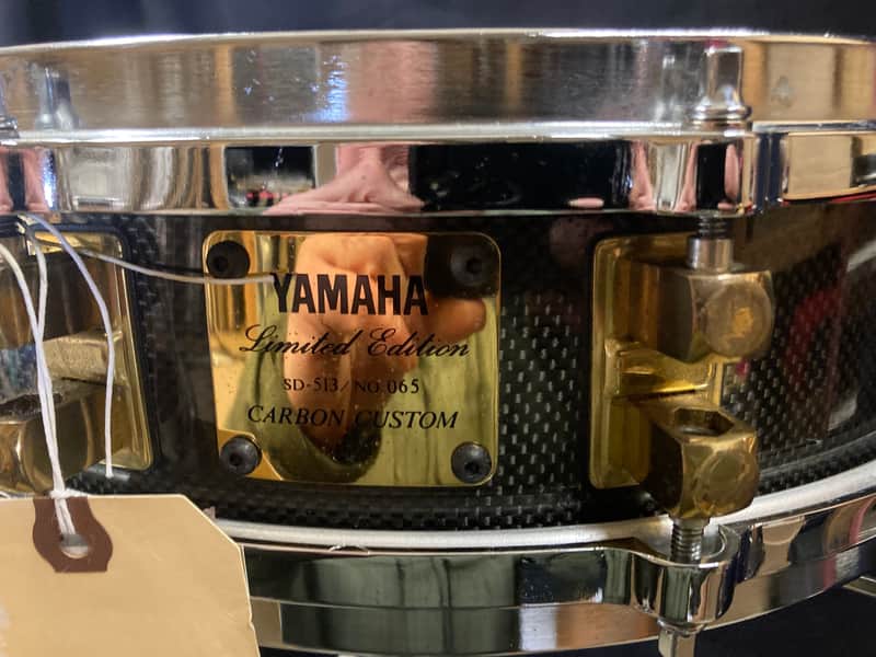 Yamaha -“Carbon Custom” 1990s 3.5x14" SD-513 Limited Edition Carbon Fiber Snare Drum image 1