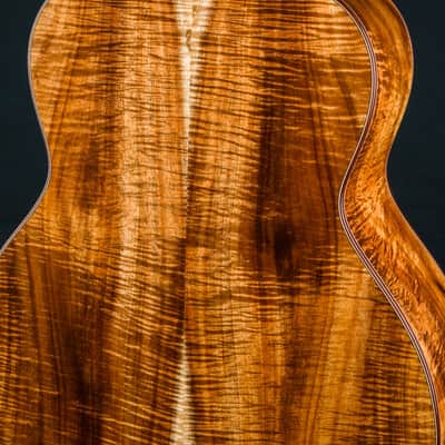Bourgeois DBJ Figured Koa and Aged Tone Adirondack Spruce Sunburst Custom NEW - Sunburst image 17