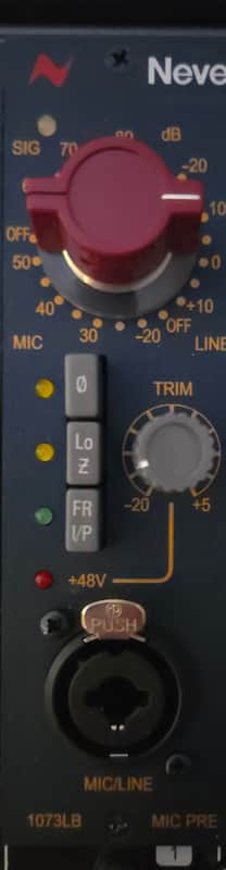 AMS Neve 1073LB 500 Series Mic Preamp Module 2010s - Blue image 1