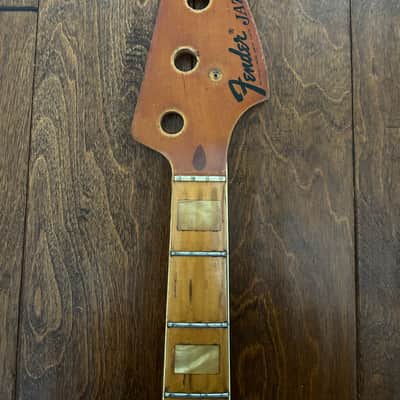 Fender Jazz Bass Neck 1973 - Maple Pearl Block Inlay 100% Original 4 Bolt Neck Last Price Drop! image 2