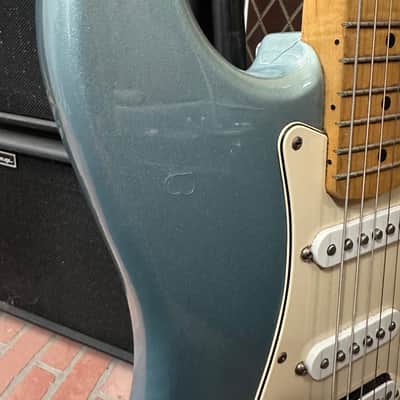 *2001 MIM* Fender Standard HSS Stratocaster Blue Agave image 6
