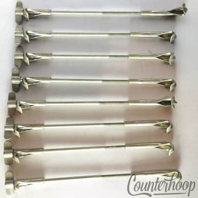 *Leedy 8x Snare Drum 14,15x6" Single-Tension T-Rods+Claws Nickel Vintage 10s USA image 4