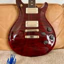 2018 Wood Library PRS McCarty 594 Fire Red - 10 Top Quilt - Brazilian Fretboard - Flame Mahogany Neck