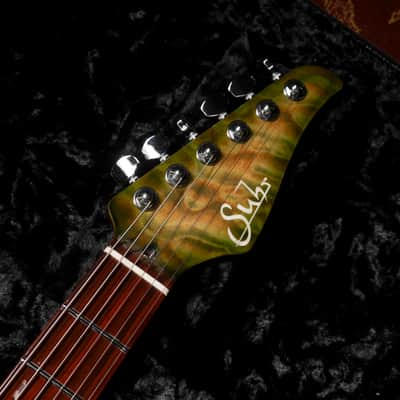 Suhr Custom modern 2016 - Faded Trans Green Burst image 8
