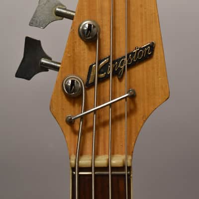 1960s Kingston (Kawai/Teisco) Solidbody Electric Bass Guitar Red Burst MIJ image 6