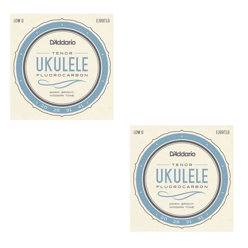 D'Addario Ukulele Strings Fluorcarbon 2-Pack EJ99TLG Uke Tenor Pro-Arte Low G image 1