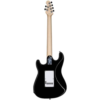 Immagine Sterling Intro Series Cutlass HSS Electric Guitar, Black - 6