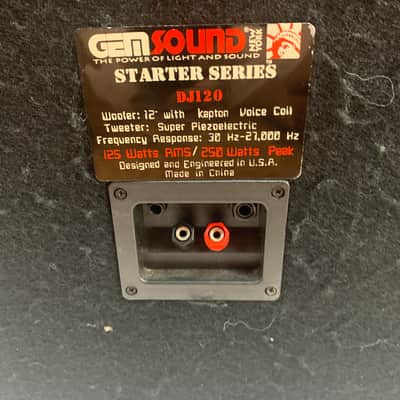 Gem Sound DJ120 12in 2-Way PA Speaker Pair image 8
