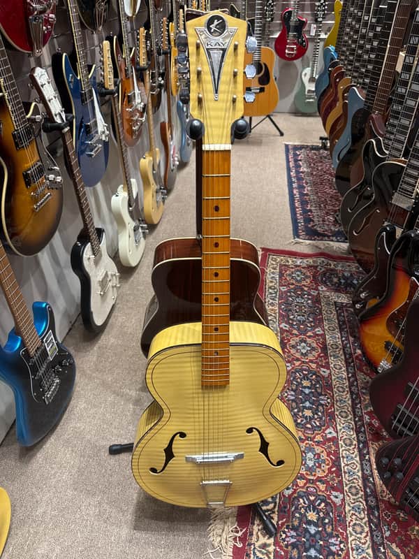 Kay K6868 Style Leader Archtop Acoustic Guitar Honey Blonde - 1960's - Fair image 1