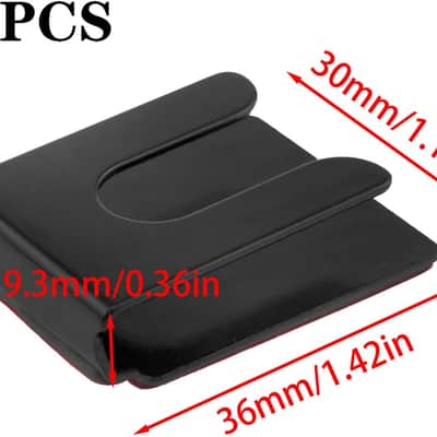 Mic Holder black Metal car microphone holder Mobile radio microphone hanger with Tape backing，Suitable for cars, homes, offices and so on,2pcs image 2