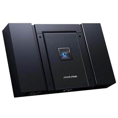 Alpine HDA-M80 800W Mono Subwoofer Amplifier + RUX-H01 Remote Bass Controller + Accessory Bundle image 3