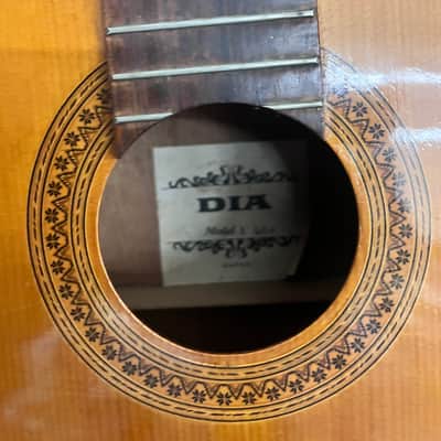 Dia  A583 beautiful 60s made in Japan classical guitar image 4