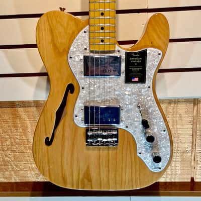 Fender American Vintage II '72 Telecaster Thinline 2022 - Present - Aged Natural image 2
