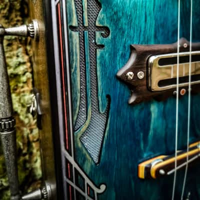 The Kingfisher - High Bird custom cigar box guitar image 5