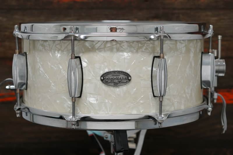 Doc Sweeney 6.5x14" Legend Series Walnut Snare Drum - White Marine Pearl image 1