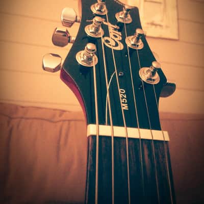 Cort M520 M-520 Cherry Sunburst, made in Korea image 9