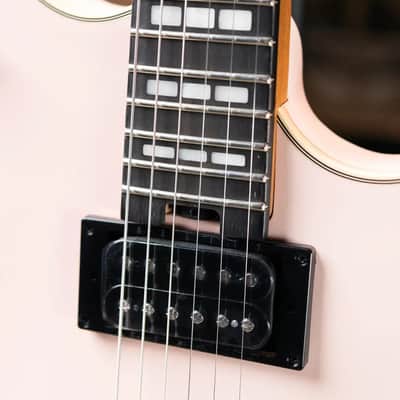 EVH Limited Edition SA-126 Special Semi-Hollow Electric Guitar - Satin Shell Pink with Ivory Case image 8
