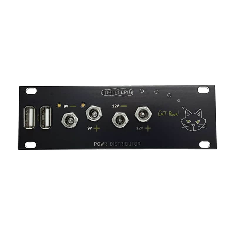 Waveform Magazine Cat Powr 1U or 3U Pedal/Device Power Module Waveform ASSEMBLED image 1