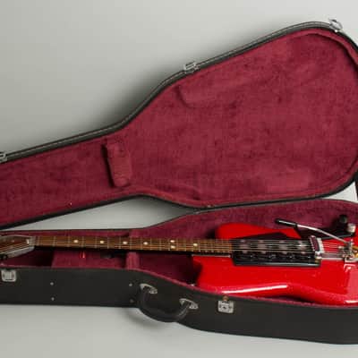 Wandre Noble "Powertone" Semi-Hollow Body Electric Guitar, c. 1964, ser. #680, black hard shell case. image 10