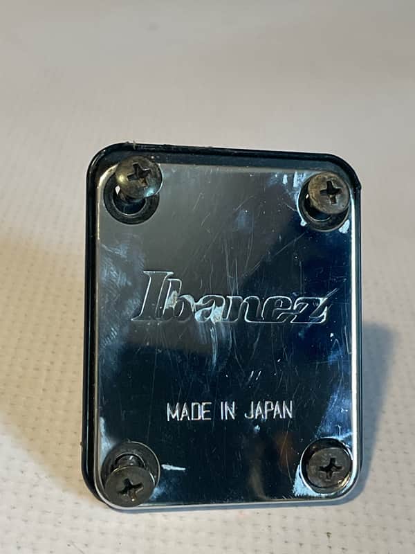 1987-92 Made in Japan Ibanez 450s S Series Guitar Chrome Neckplate Neck Plate image 1