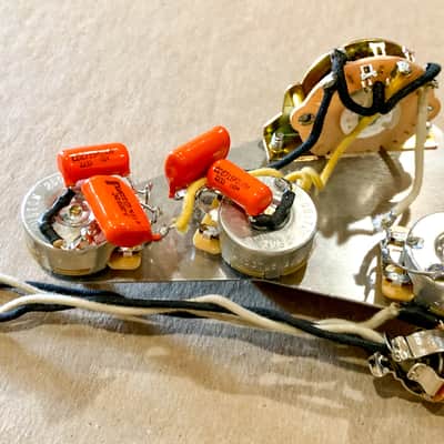 Fender Stratcocaster Greasebucket/Highway one Wiring Harness-Pure Tone-All Sprague Circuit-Grounding image 2