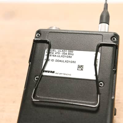 Shure ULXD1 Digital Bodypack Transmitter - G50 Band: 470-534 MHz CG012NH image 6