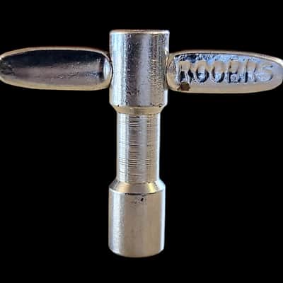 Vintage 1950's-1960's Rogers Drum Key RARE! Early Stamped Logo Machined Steel image 2