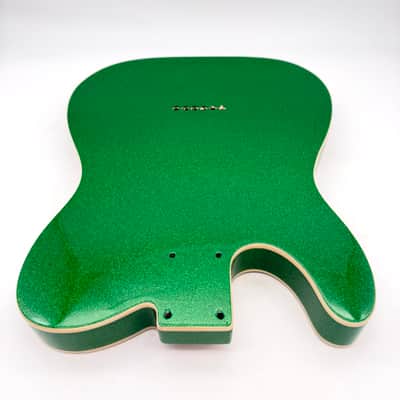 HooDoo Telecaster Body Alder Bound Sparkle Green Light htb6360 image 7