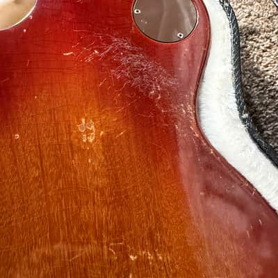 Gibson 1974 Les Paul Deluxe "Standard Conversion" - Cherry Sunburst image 17