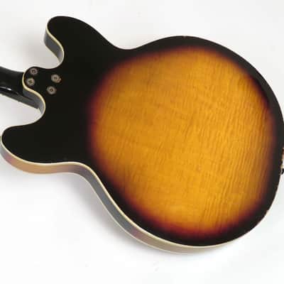 1968 Harmony Meteor H-60 Left Handed - Sunburst Finish - Super Flame! Lefty! image 6