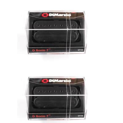 DiMarzio DP706 D Sonic 7 String Bridge Humbucker Pickup with black Poles and Rail - NEW image 3