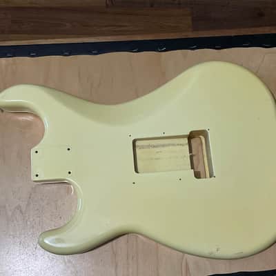 1985 Made in Japan Kramer Focus 3000 Cream Guitar Body Floyd Ready image 8