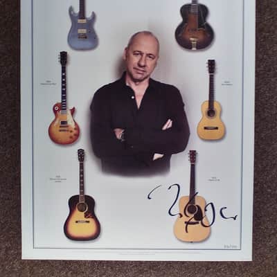 Mark Knopfler autographed 2015 Tracker official tour lithograph image 1
