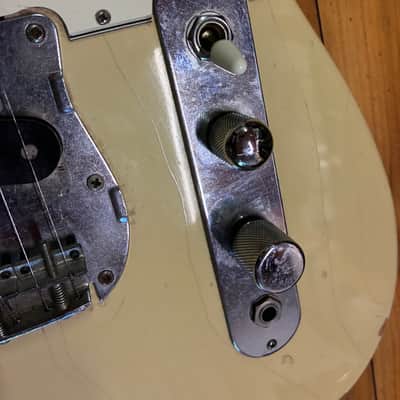 Used 1970s National Telecaster Copy Rosewood Fingerboard Vintage White image 6