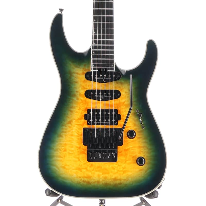 Jackson Pro Plus Series Soloist SLA3Q, Amber Blue Burst, Plays Great (A11) (04963) image 1