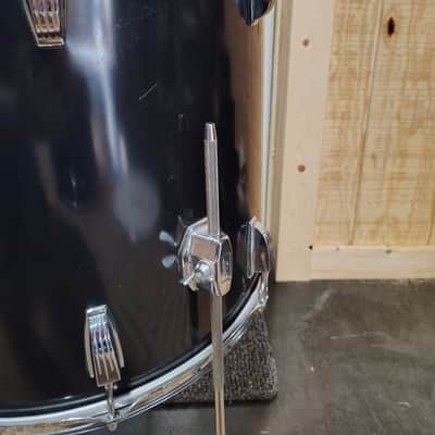 Ludwig 3 Ply With Inner Rings 18"(Diameter)x16"(Depth) Floor Tom 1970's - Black Wrap image 3
