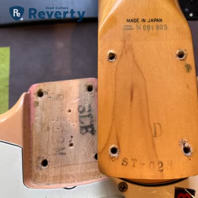 Fender Japan ST62M ’62 Reissue Stratocaster Shell Pink 1993–1994 Made in Japan Used image 20