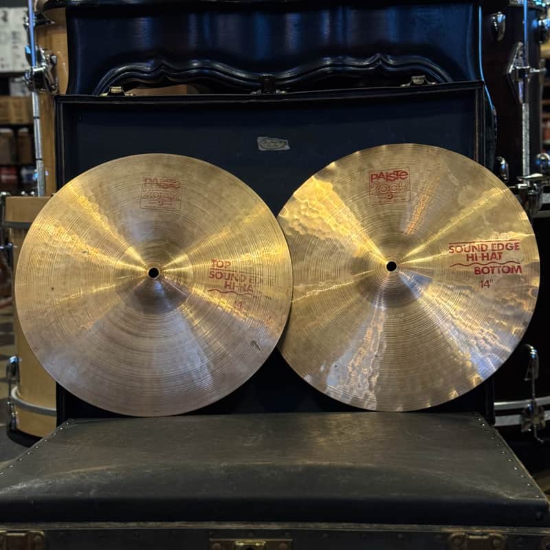 USED Paiste 14" 2002 Sound Edge Hi-Hats - 1008/1028g image 1