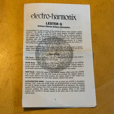 Lester G Deluxe Rotary Speaker - Electro-Harmonix image 2