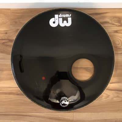 (2) 22” Bass Drum Heads, Evans EMAD2 Batter, DW Logo by Remo Black Resonant 5” Port Hole image 5