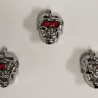 BC RICH Skreeming Skulls replacement skull KNOBS for GUITAR new BLEM- THREE KNOBS image 1