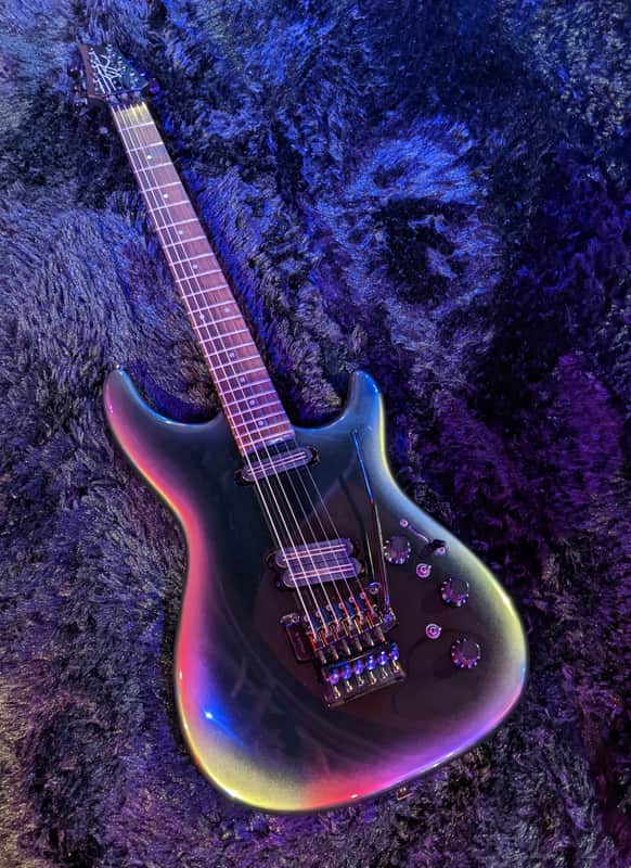 Fender Heartfield EX1 1989 MIJ Fujigen - EX-1 Black Pearl Burst Gotoh Floyd Rose Made in Japan image 1