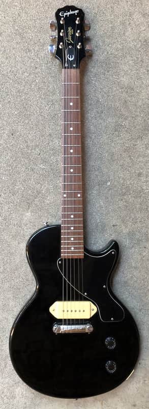 2005 Epiphone Les Paul Junior Jr Gloss Black P90 Pickup | Reverb