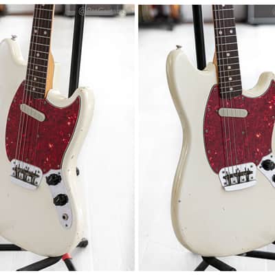 1966 Fender Musicmaster II in Olympic White 6.2lbs. 23 short scale image 8