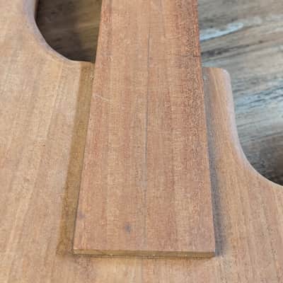 Unbranded Solid Mahogany Bass Guitar Body Neck Blank Project Unfinished image 10