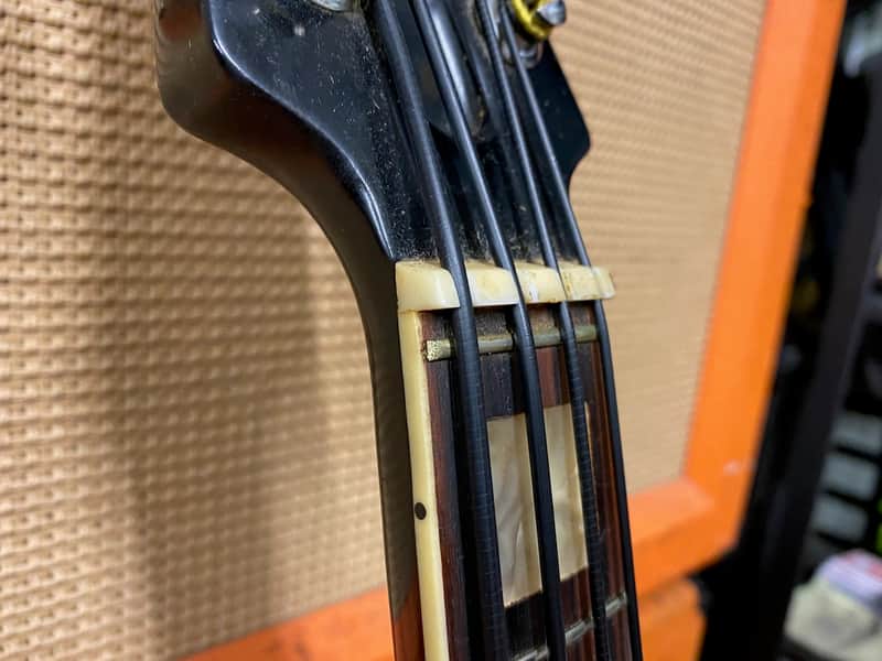 Vintage 1960s Firstman Baroque Special Black Electric Violin Japan
