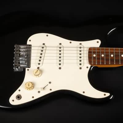1983 Fender Dan Smith Era 2-Knob Stratocaster RW - Black | USA Fullerton Vintage Rosewood Fretboard Free Flyte Tremolo | CoA OHSC image 4