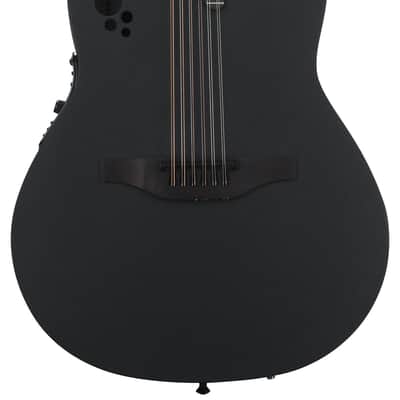Ovation Pro Series Elite Tx E 2058-5 12-string Acoustic-electric Guitar - Black image 1